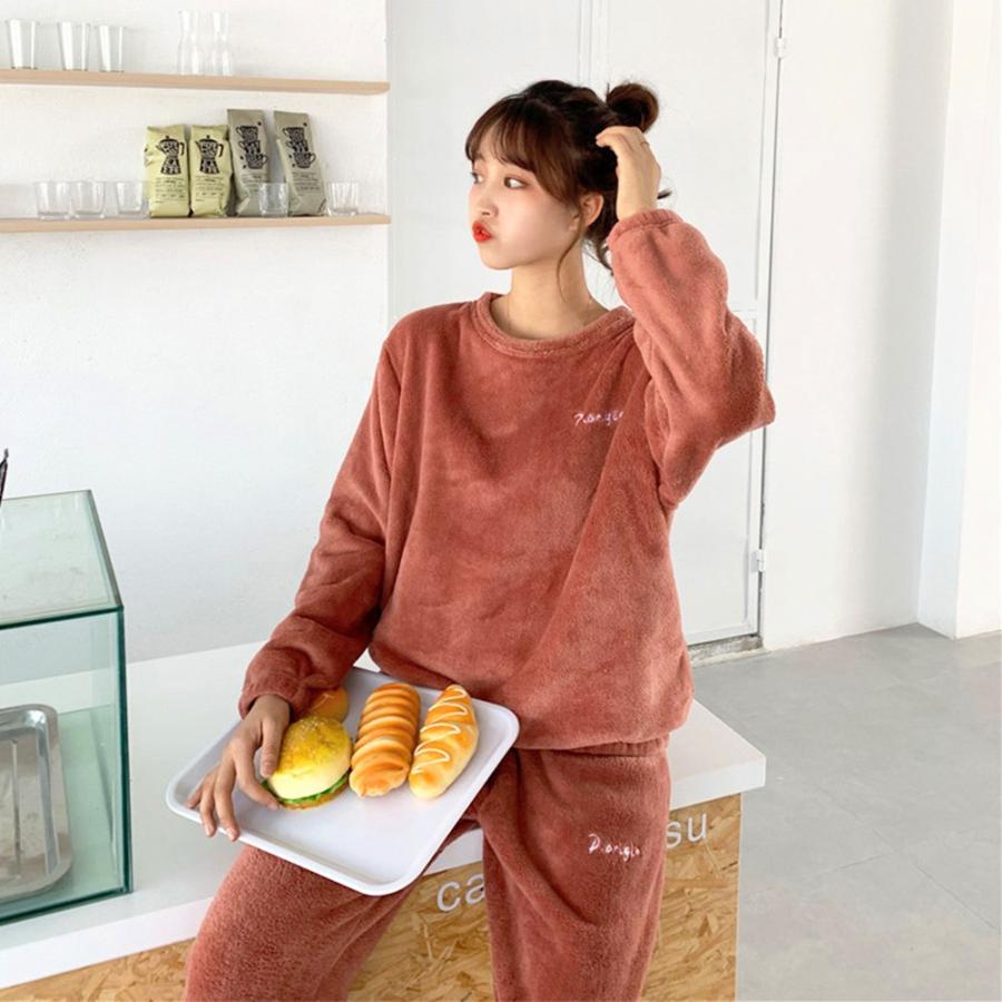 インナー・ルームウェア | フリースパジャマ 上下セット レディース