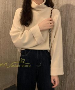 パーカー | トレーナー レディース 厚手 秋冬 コーデ 無地 ハイネック トルネック 長袖 着回し 裏起毛 暖かい 可愛い フリーサイズ ゆったり 7色 プルオーバー カジュアル