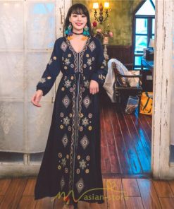 マキシ | ワンピース 長袖 レディース ロング丈 マキシ丈 綿麻 コットン リネン Aライン ゆったり 体型カバー 大人 可愛い 海外旅行 秋 夏 エスニック ナチュラル 春