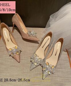 パンプス | 痛くない 歩きやすい 走れる ポインテッドトゥ 4cm6cm8cm10cmヒール ハイヒール 脱げない 柔らかい ブラック小さいサイズ ピンヒール 大きいサイズ