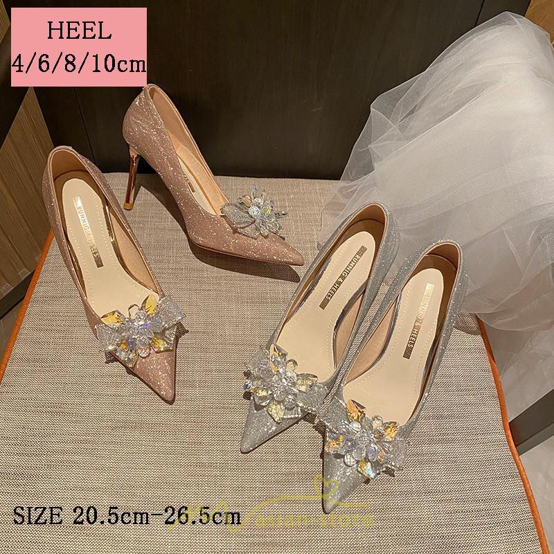 パンプス | 痛くない 歩きやすい 走れる ポインテッドトゥ 4cm6cm8cm10cmヒール ハイヒール 脱げない 柔らかい ブラック小さいサイズ ピンヒール 大きいサイズ