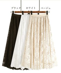 ロングスカート | 総レーススカート レディース ボトムス