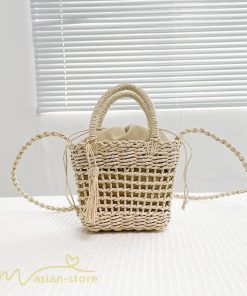 女性用バッグ | トートバッグ レディース 軽量 カゴバッグ 2022 かごバッグ トート 夏 おしゃれ サマーバッグ 女性 手編み 軽い 50代 旅行 40代 30代 ストローバッグ