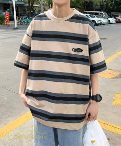 Tシャツ | Tシャツ メンズ 半袖 ゆったり ボーダー おしゃれ 半袖カットソー ファッション カジュアル体型カバー トップス メンズスタイル 夏新作