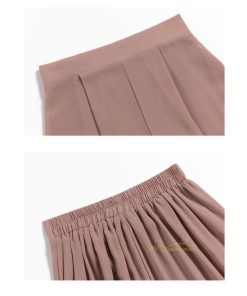 ワイドパンツ | シフォンパンツ レディース きれいめ ハイウエスト ガウチョパンツ ボトムス ゆったり 体形カバー ロング丈 夏物 オフィス 通勤 女性らしい