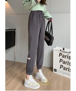 チノ・テーパード・ジョガー・スキニーパン | スウェットパンツ レディース ロングパンツ 長ズボン ボトムス ジョガーパンツ ウエストゴム 10代20代30代40代 部屋着 ルームウエア 刺繍 スウェット