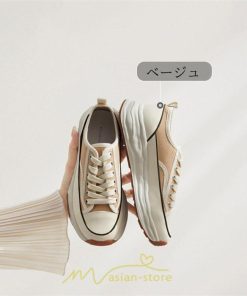 スニーカー | シューズ レディース 靴 レディース靴 帆布 カジュアルシューズ おしゃれ ズック靴 歩きやすい 厚底 春秋 美脚 厚底新作