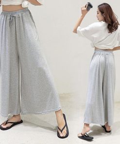 ワイドパンツ | レディース ガウチョパンツ スカーチョ ゆったり パンツ ウエストゴム