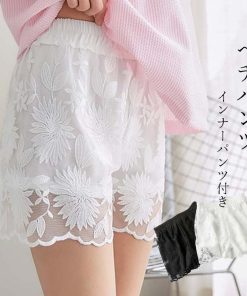 スキニーパンツ | 安全パンツ短パン 肌着 レース インナーパンツ ショートパンツ 下着 ペチパンツ レディース