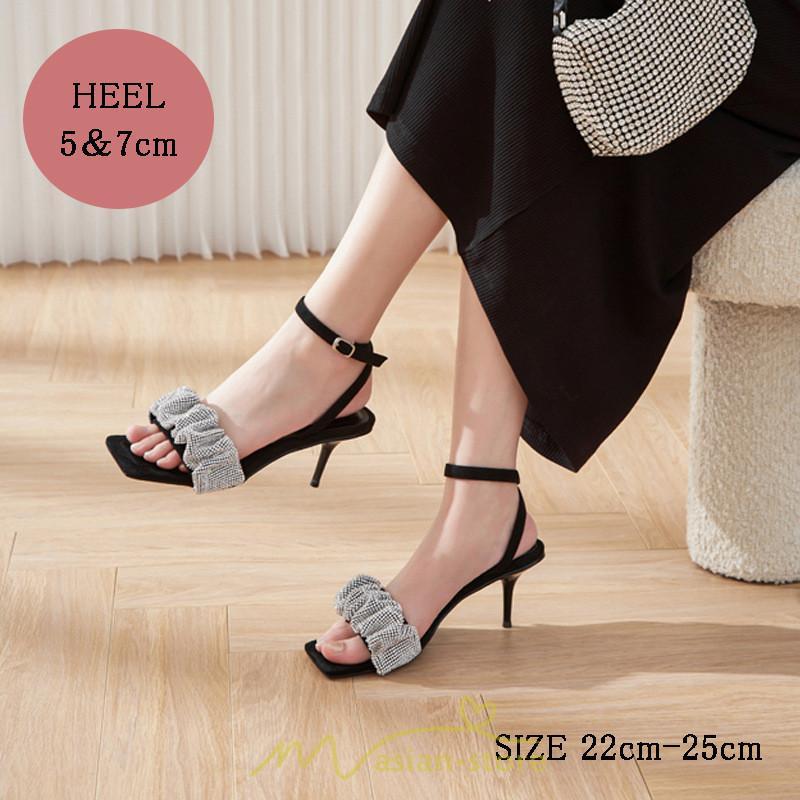 パンプス | サンダル ストラップ ピンヒール ハイヒール オープントゥ ヒール5cm7cm 歩きやすい レディース 美脚 入学式 卒業式 結婚式 脚長 キレイめ