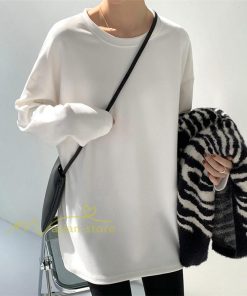 tシャツ・カットソー | 長袖tシャツ レディース クルーネック 長袖 Tシャツ ロングTシャツ 20代30代40代50代 ゆったり 体型カバー 通勤通学 お出かけ カジュアル インナー 快適 着痩せ