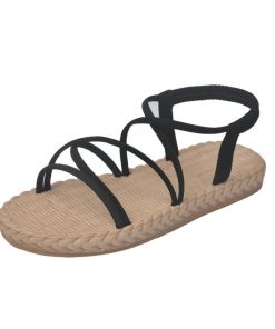 サンダル | レディースシューズ ミュール ビーチゴム仕様 ぺたんこ 歩きやすい