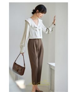 シャツ・ブラウス | ブラウス シャツ レディース 40代 上品 ブラウス きれいめ 通勤 OL ビジネス ゆったり 2022新作 上品 エレガント 高級感 Ｖネック フォーマル フェミニン