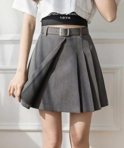 ミニスカート | ボックス プリーツスカート レディース