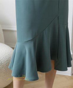 スカート | マーメイドボトムス レディース きれいめ 春 夏 無地 オフィス おしゃれ ミモレ丈 フォーマル 通勤 韓国風 ハイウエスト スリット エレガント 40代