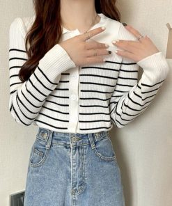 ニット・セーター | ボーダー柄 ニット トップス レディース