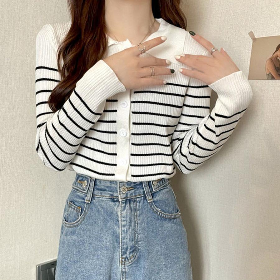 ニット・セーター | ボーダー柄 ニット トップス レディース