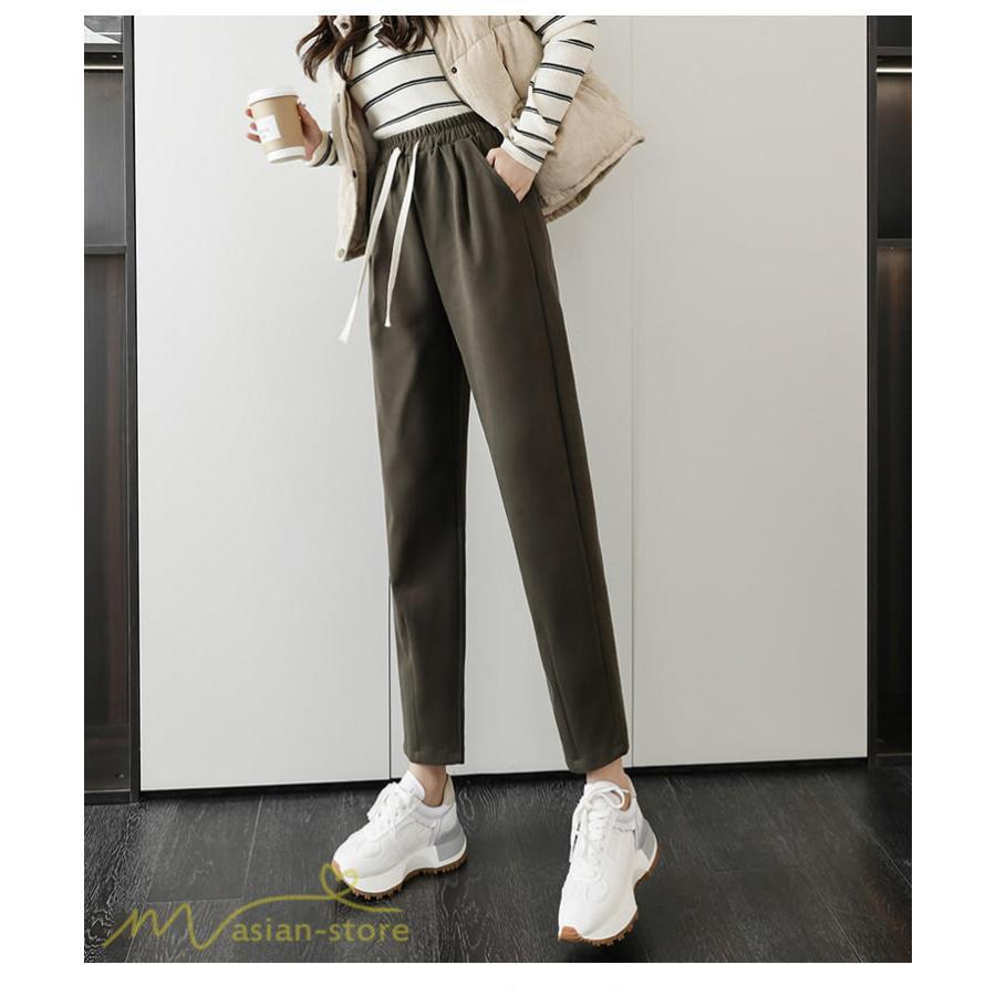 チノ・テーパード・ジョガー・スキニーパン | パンツ レディース テーパードパンツ 秋 冬 新作 ビジネスパンツ ロング丈 ラシャ 秋冬コーデ ウエストゴム カジュアル スウェットパンツ 着痩せ 通勤 通学