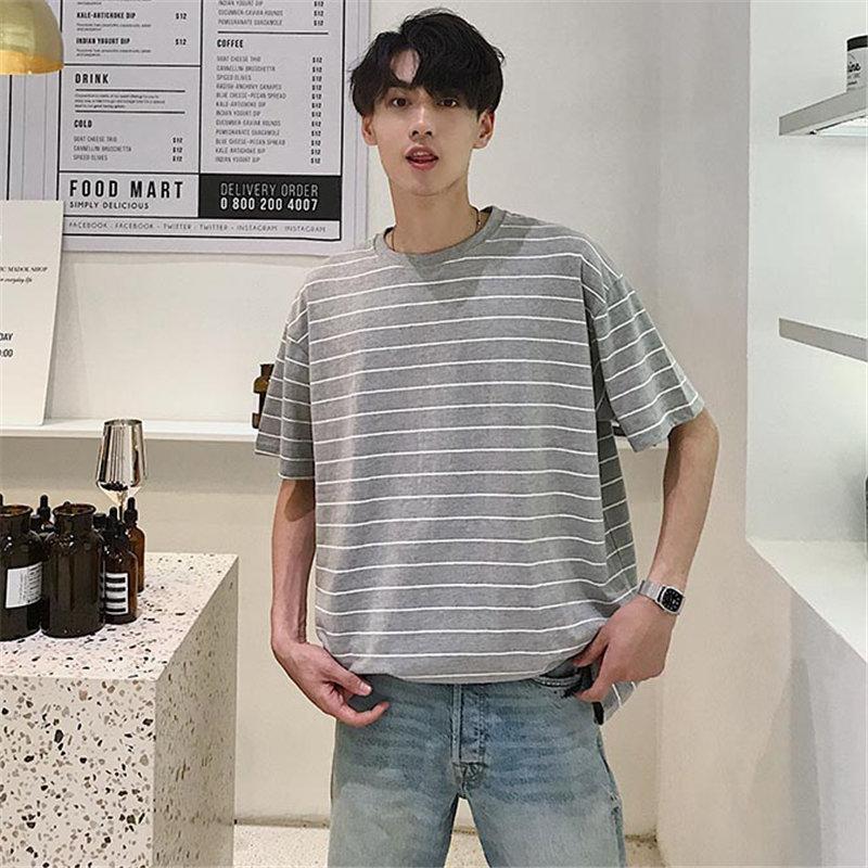 Tシャツ | カットソー メンズ 半袖 ボーダー メンズトップス 新作 夏服 サマークルーネック カジュアル 大きいサイズ 20代 40代 シンプル 30代