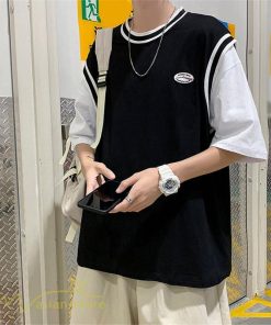 Tシャツ | Tシャツメンズ 重ね着風 半袖 Tシャツ おしゃれ ゆったり カジュアルシャツ クルーネック 新作 大きいサイズ 切り替え サマー上品 春夏 ファッション