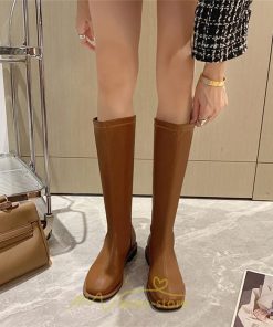 ロングブーツ | レディース ロング丈 太ヒール スクエアトゥ トレンド PU 黒 シンプル コスプレ 美脚 おしゃれ 歩きやすい 履きやすい 滑にくい かわいい