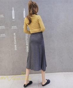 スカート | マタニティ ミディアム丈 マタニティウェア 無地 おしゃれ 可愛い マタニティウエスト調整 カジュアル 妊婦服 ウエスト調整 夏 きれいめ 春