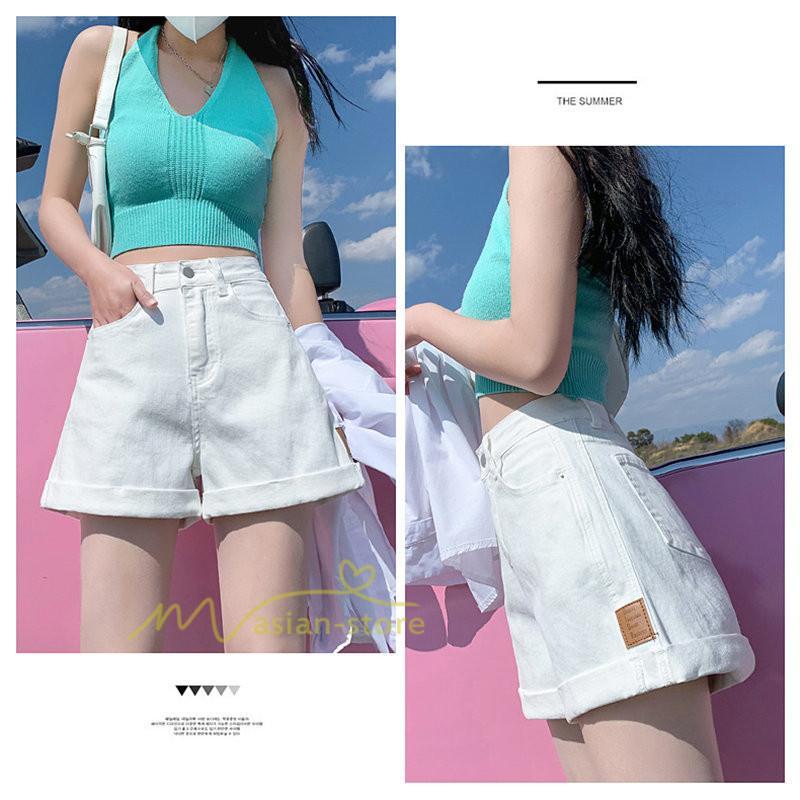 ショートパンツ | ゆったり Aライン デニム デニムパンツ ショートデニム ショーパン 短パン レディース ショート丈 ボトムス ロールアップショートパンツ パンツ