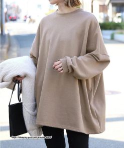 パーカー | 裏起毛トレーナー レディース スウェット トップス ボリューム感 ビッグシルエット オーバーサイズ あったか 秋冬 軽い しっとり 無地 トレーナー