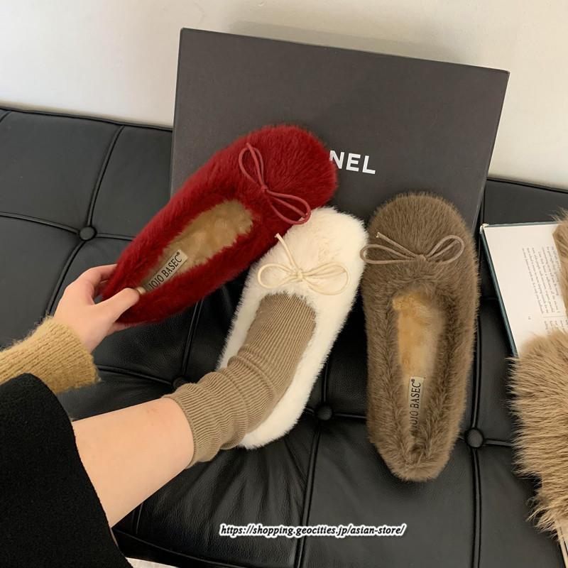 ローファー | モカシン パンプス レディース 高品質 痛くない フラット スリッポン ボア ファー フラット おしゃれ 秋 痛くない ふわふわ 柔らかい 歩きやすい 冬
