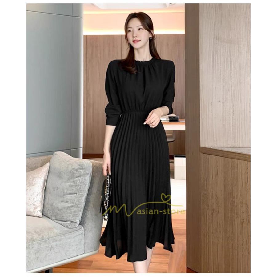マキシ | ワンピース レデイース ロング丈 長袖 プリーツ ベルト付き 春夏 おしゃれ きれいめ 通勤 二次会 大人 20代 着痩せ 秋新作 30代 40代 エレガント カジュアル