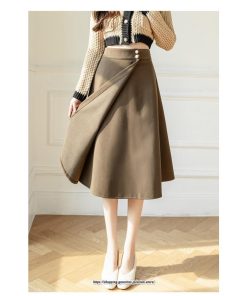 スカート | 秋 冬 レディース ボトムス ロングフレア ミモレ丈Aライン30代 40代 50代 着やせ 上品 秋冬 ラシャ 2022新作 通学 通勤