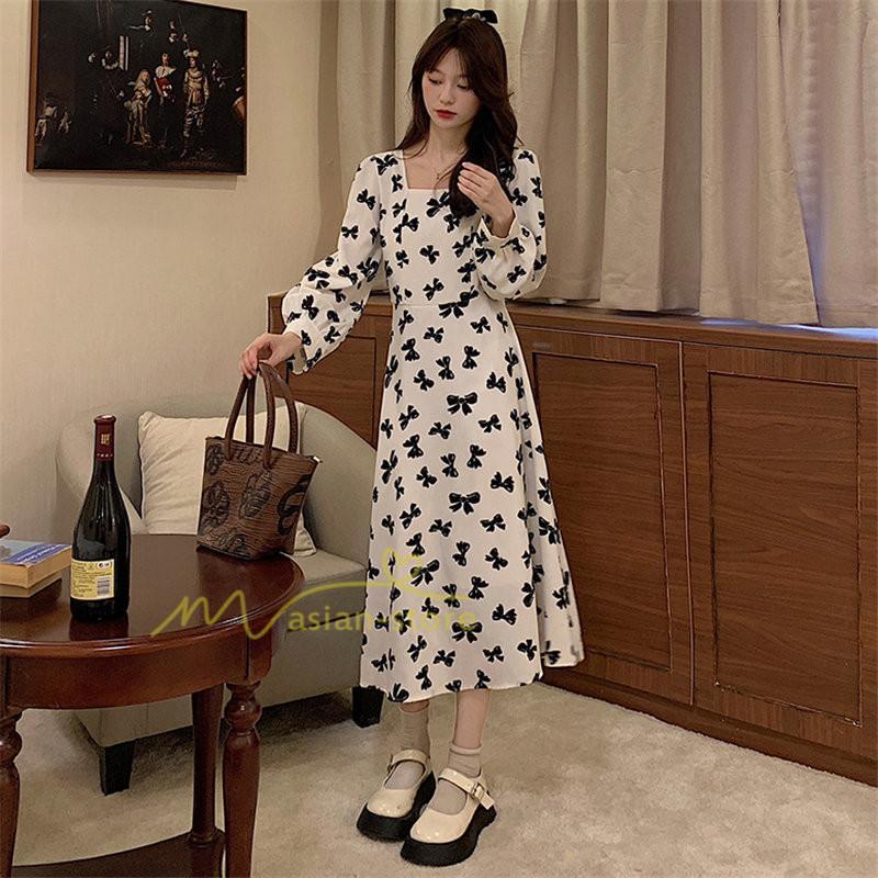 マキシ | 新作 ワンピース レディース ロング 膝丈 婦人服 無地 ロングワンピース おしゃれ 可愛い 長袖 春秋 20代30代40代 着痩せ 着回し カジュアル 夏物 お出かけ