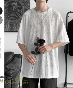 Tシャツ | Tシャツ メンズ カットソー 半袖丸首 シンプル ストライプ 夏新作 カッコウイイ メンズスタイル 上品 半袖 白 カジュアル  黒 クルーネック