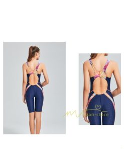 水着 | 競泳レディース フィットネスワンピース オールインワン 体系カバー スリムデザイン フィットネス 競泳用 トレーニングスパッツ 夏 練習用