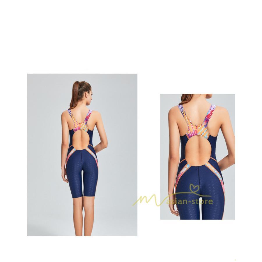 水着 | 競泳レディース フィットネスワンピース オールインワン 体系カバー スリムデザイン フィットネス 競泳用 トレーニングスパッツ 夏 練習用