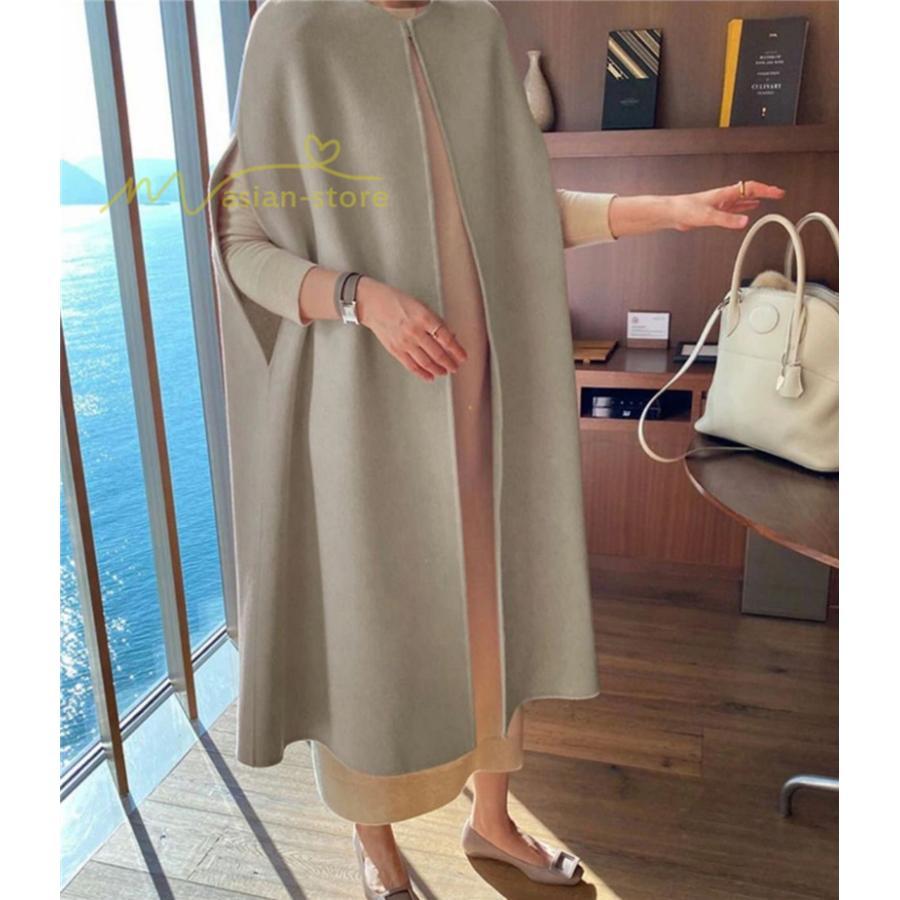 ベスト | ジレ 秋冬 レディース ベストコート ドロップショルダー 秋物 ロング丈 羽織り カーディガン ノーカラー 黒 ゆったり アウター 無地 大人 温かみ