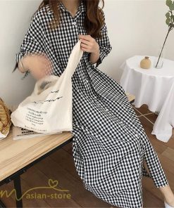 マキシ | ワンピース シャツワンピース チェック柄 可愛い マキシワンピース レディース 5分袖 春 夏 秋 20代 30代 着痩せ Aラインワンピース フリーサイズ 40代 50代