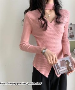 ニット・セーター | カットソー ニット レディース リブニット 長袖 秋冬 春 トップス スリム ストレッチ インナー 無地 長袖ニット 長袖カットソー プルオーバー 通学通勤 着痩せ