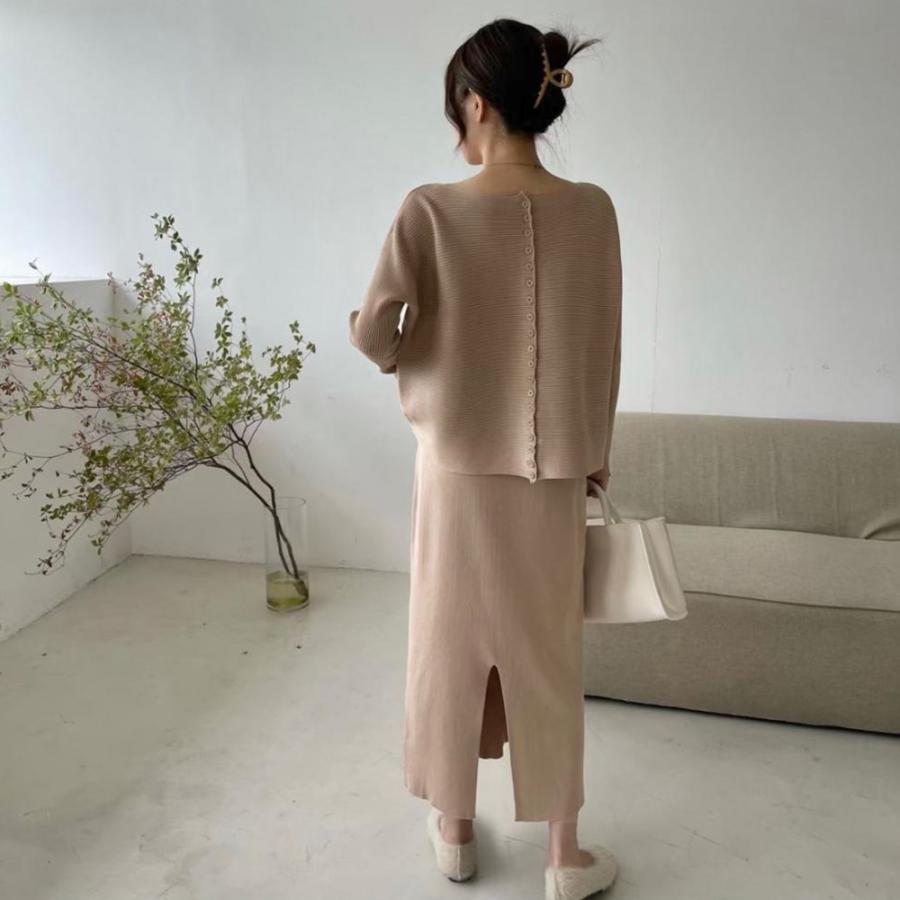 セットアップ | セットアップニット スカート レディース