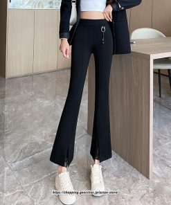 チノ・テーパード・ジョガー・スキニーパン | パンツ レディース フレアパンツ 9分丈 カジュアル フレアパンツ ハイウエスト スキニーパンツ トレンド かわいい お出かけ おしゃれ 送料無料 デイリー デート