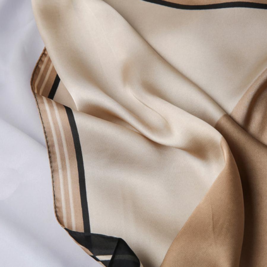 その他小物 | シルク風スカーフ 首巻き 配色バンダナ