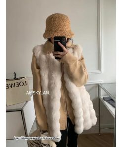 ベスト | ボリュームフェイクファーファー毛皮レディース 冬 フェイクファー 毛皮コート アウター ノースリーブ ふわふわ 前開き ジレ 秋冬