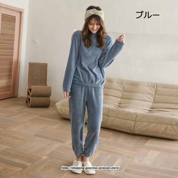 セットアップ | ルームウェアルームウェア秋冬 ボアルームウェア レディース 部屋着 パジャマスーツ ナイトウェア 暖か ナイトウェア 50代 20代 30代 40代