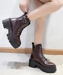 ショートブーツ | レースアップショートブーツストームブーツ