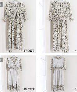 ワンピース | 花柄 フレアワンピース春夏カシュクール風