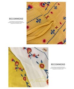 マキシ | ワンピース レディース ロング丈 サマードレス 花柄 リゾートワンピ Aライン 長袖 体型カバー ママ 大人 ゆったり 夏秋 Ｖネック 着痩せ 綿麻 刺繍 旅行 SNS映え