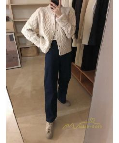 カーディガン | ニットショート丈 アウター レディース 羽織り 無地 長袖 ライトアウター セーター 秋冬 ニット 可愛い 20代30代 通学通勤