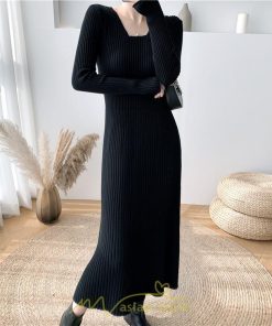 ニットワンピース | ワンピース 秋 秋服 レディース ニット ロングワンピース ロング 長袖 冬 冬服 Aライン 着痩せ 大人上品 お出かけ デート エレガント 送料無料 20代30代40代