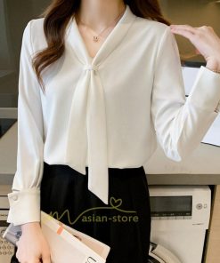 シャツ・ブラウス | ブラウス レディース きれいめ 40代 春夏秋新作 オシャレブラウス シフォンシャツ リボンネック 長袖トップス ブラウス 大人 ゆったり シャツ30代 50代 通勤