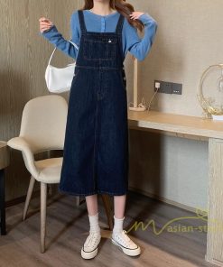 オーバーオール サロペット | デニムサロペットスカート レディース 40代 春夏 デニムワンピース レディス ボトムス ジャンバースカート カジュアル 無地 サロペット ストレート 着痩せ